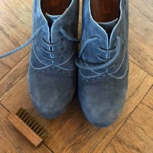 Miz Mooz Blue Suede Shoes